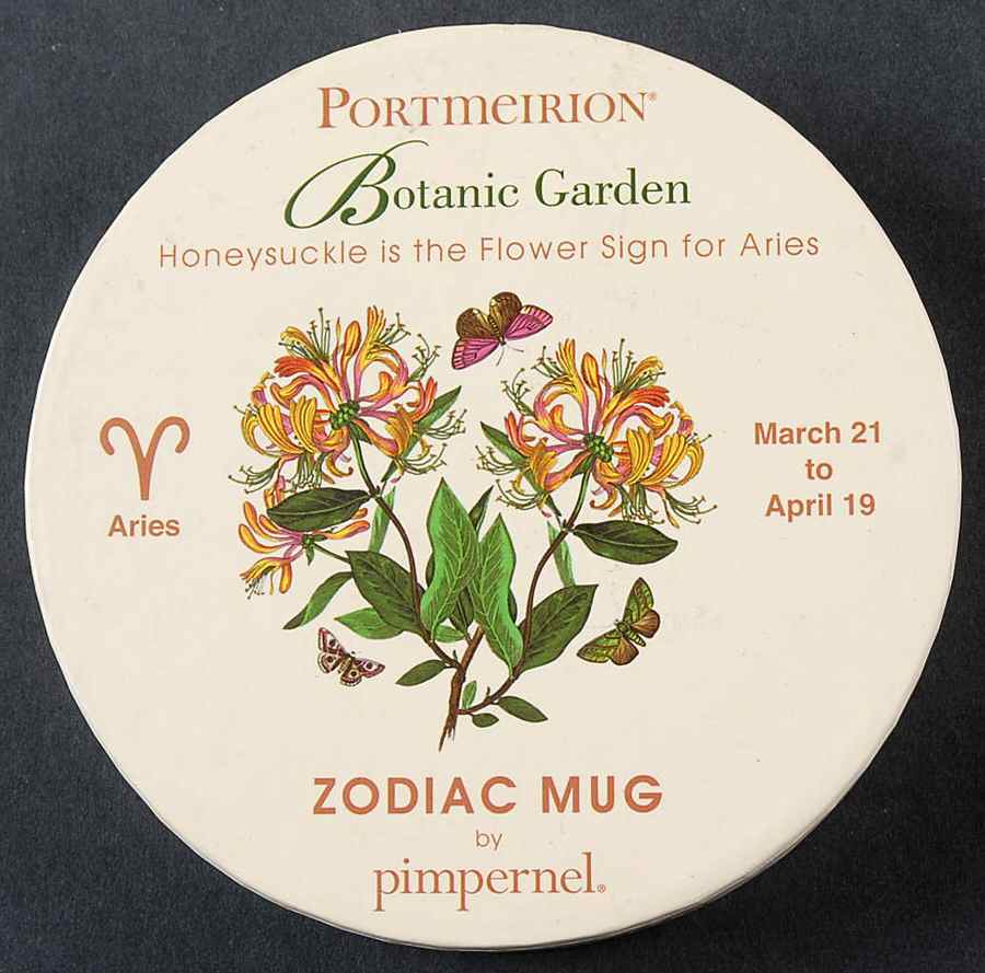 Botanic Garden Zodiac Lid for Aries Mug Gift Box by Portmeirion-1
