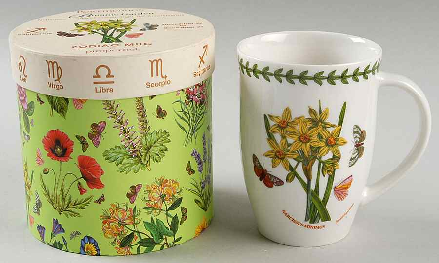 Botanic Garden Zodiac Sagittarius Mug & Gift Box by Portmeirion-1