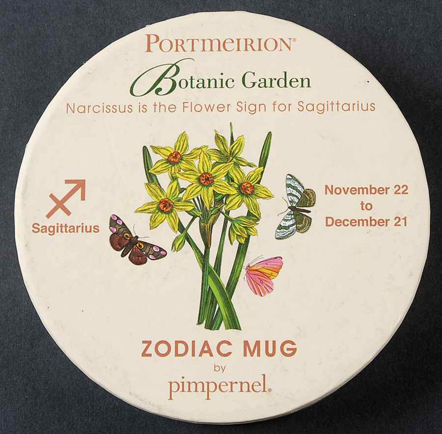 Botanic Garden Zodiac Lid for Sagittarius Mug Gift Box by Portmeirion-1