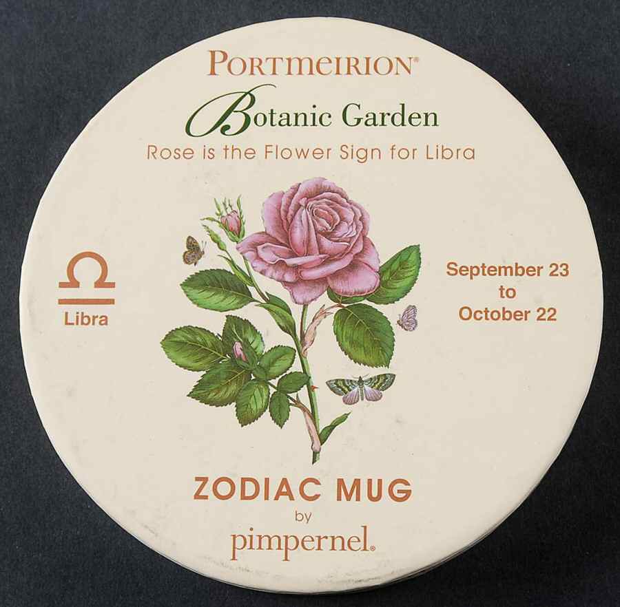 Botanic Garden Zodiac Lid for Libra Mug Gift Box by Portmeirion-1