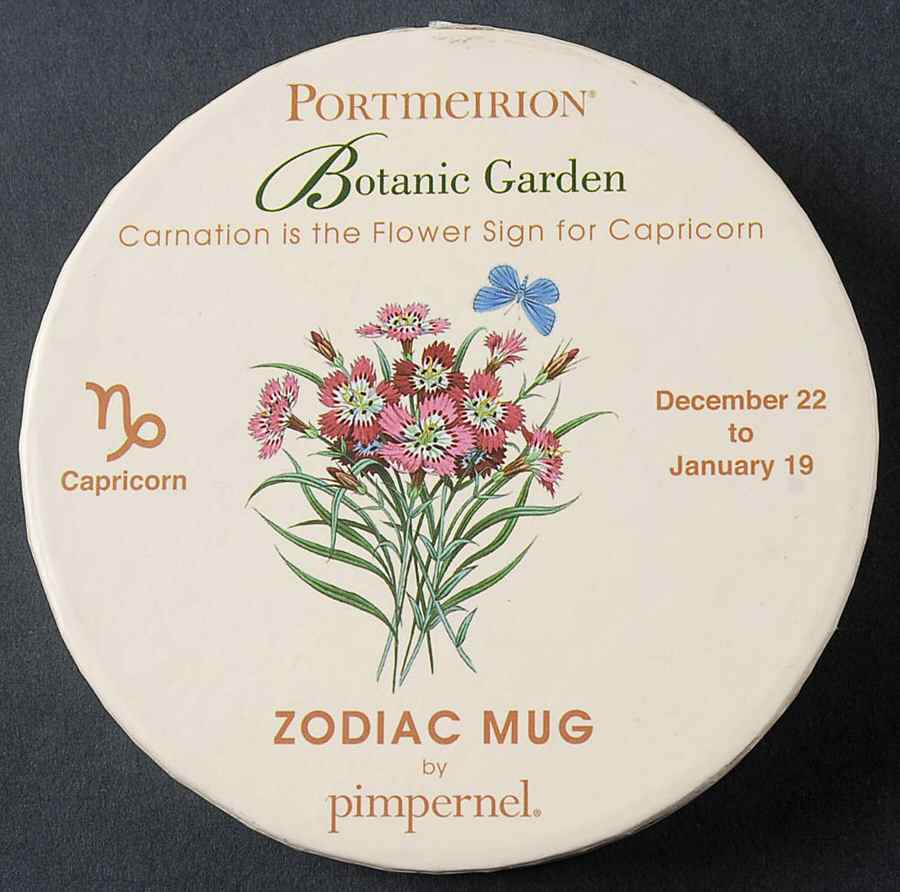 Botanic Garden Zodiac Lid for Capricorn Gift Box by Portmeirion-1