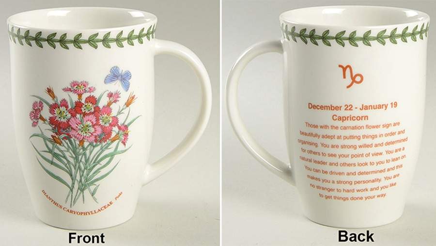 Botanic Garden Zodiac Capricorn Mug by Portmeirion-1