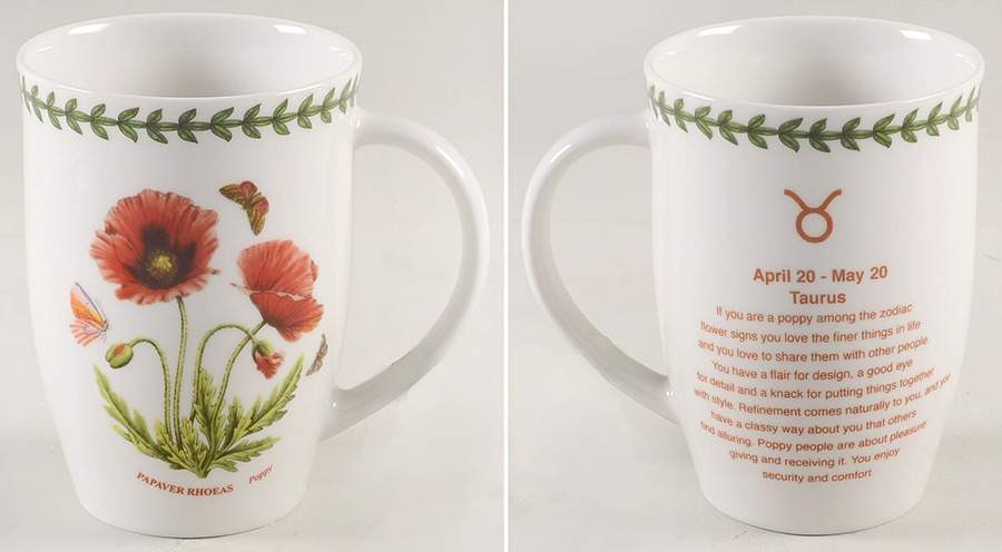 Botanic Garden Zodiac Taurus Mug by Portmeirion-1