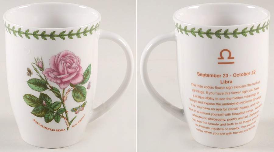 Botanic Garden Zodiac Libra Mug by Portmeirion-1