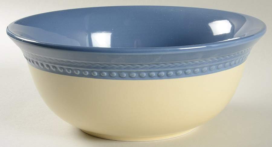 Southern Gathering Bluebell 10" Round Vegetable Bowl by Paula Deen-1