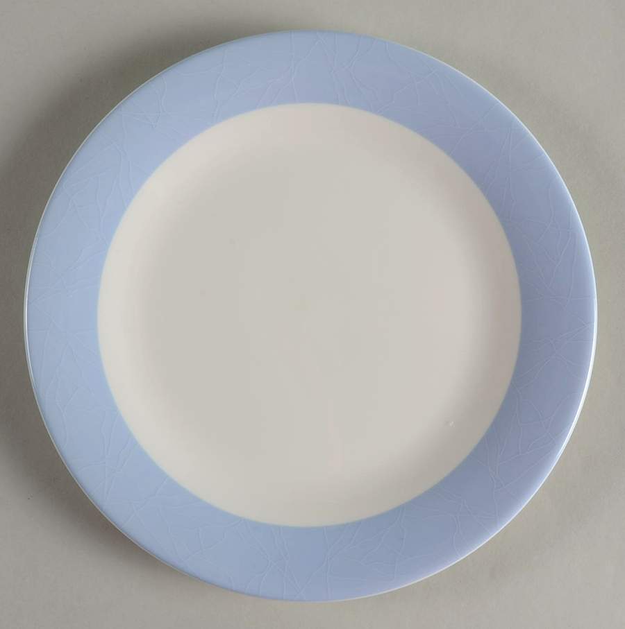 ColorBurst Blue (White Body) Salad Plate by Pickard-1