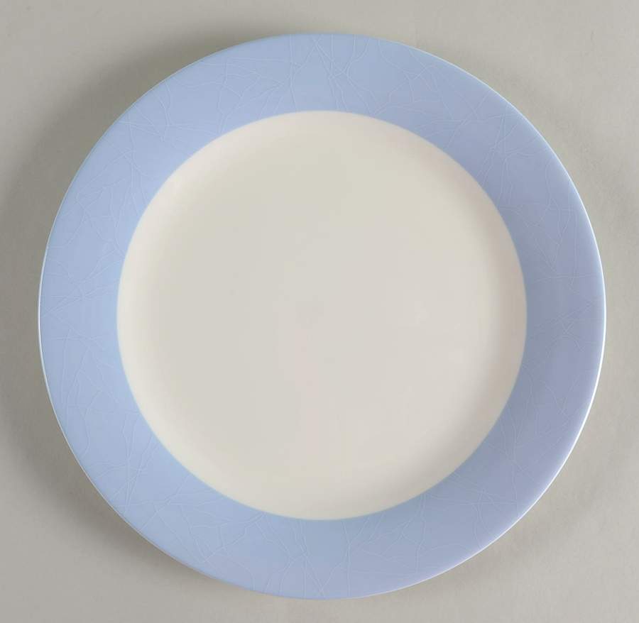 ColorBurst Blue (White Body) Dinner Plate by Pickard-1