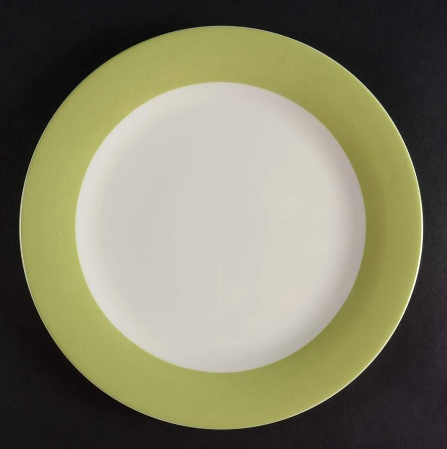 ColorBurst Green (White Body) Dinner Plate by Pickard-1