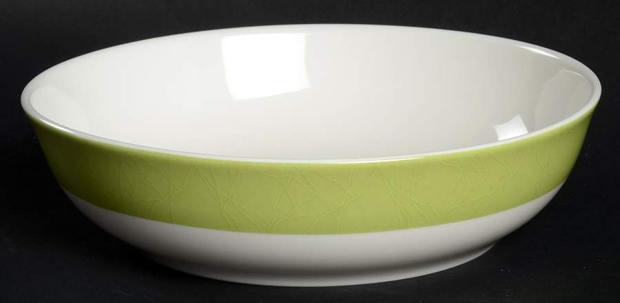 ColorBurst Green (White Body) Coupe Cereal Bowl by Pickard-1