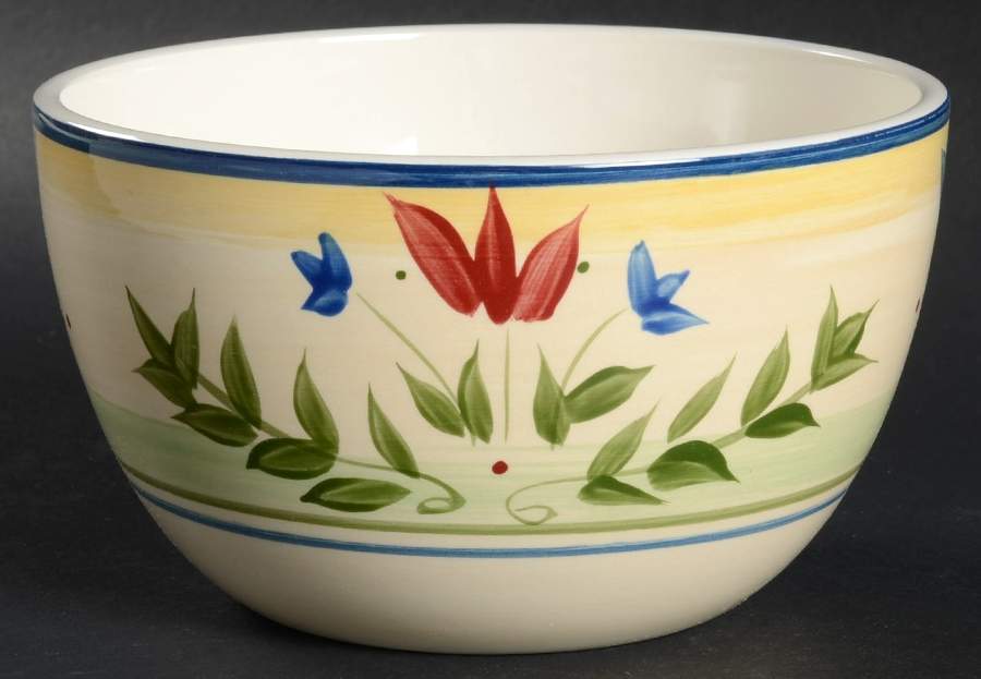 Garden Blossom Soup/Cereal Bowl by Pfaltzgraff-1