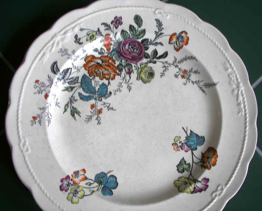 Floral Dinner Plate by Powell, Bishop & Stonier-1