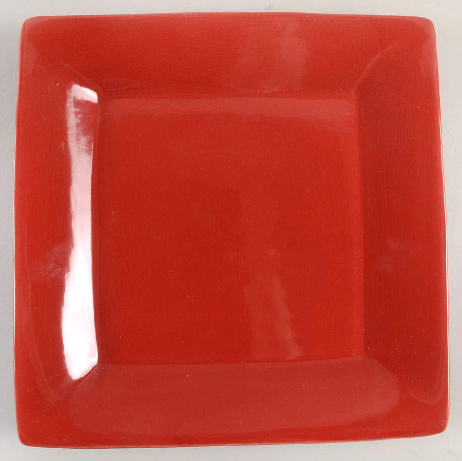 Essential Colours Cherry Square Dinner Plate by Pier 1-1