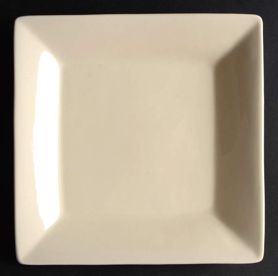 Essential Colours Cream Square Salad Plate by Pier 1-1