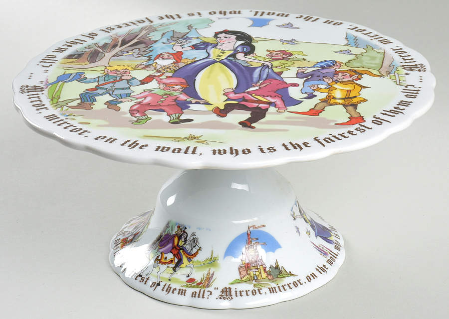 Snow White 10" Diameter Pedestal Cake Stand by Cardew Design-1