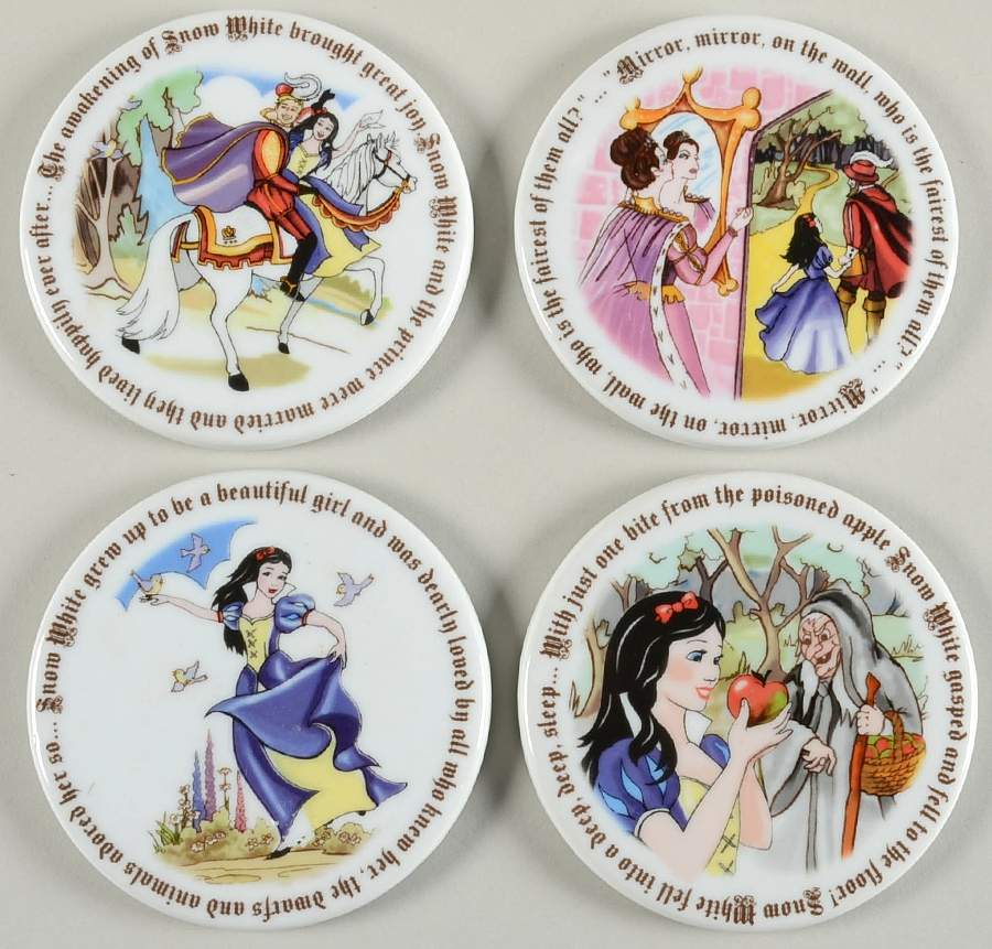 Snow White Coaster - Set of 4 (MUGCSC + COAM1-3) by Cardew Design-1