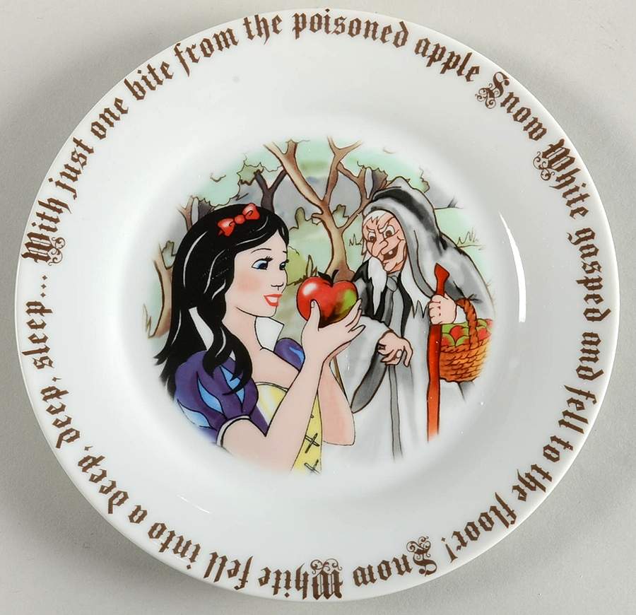 Snow White Accent Salad/Dessert Plate by Cardew Design-1