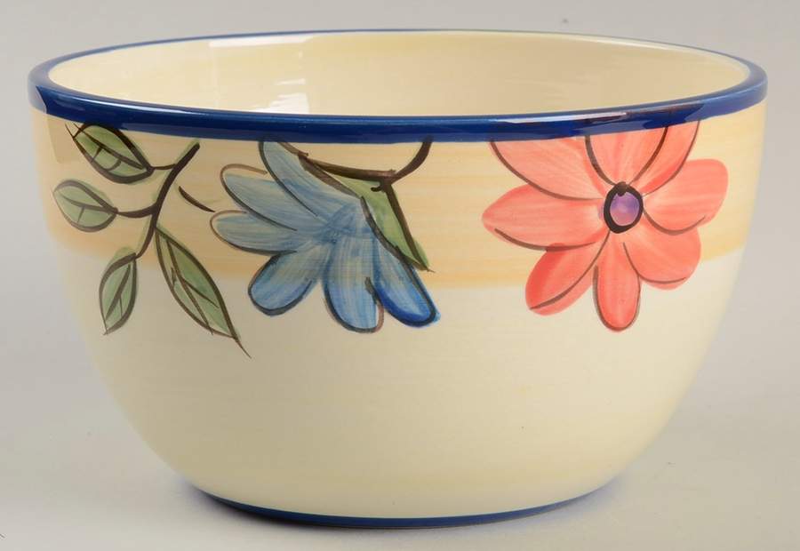 Dancing Blooms Deep Soup/Cereal Bowl by Pfaltzgraff-1