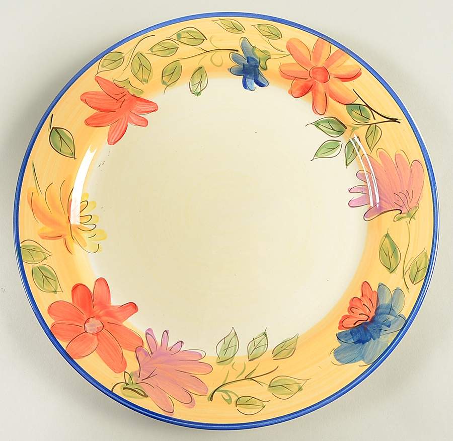 Dancing Blooms Dinner Plate by Pfaltzgraff-1