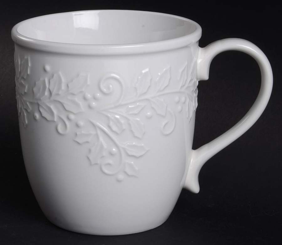 White Holly Mug by Pfaltzgraff-1
