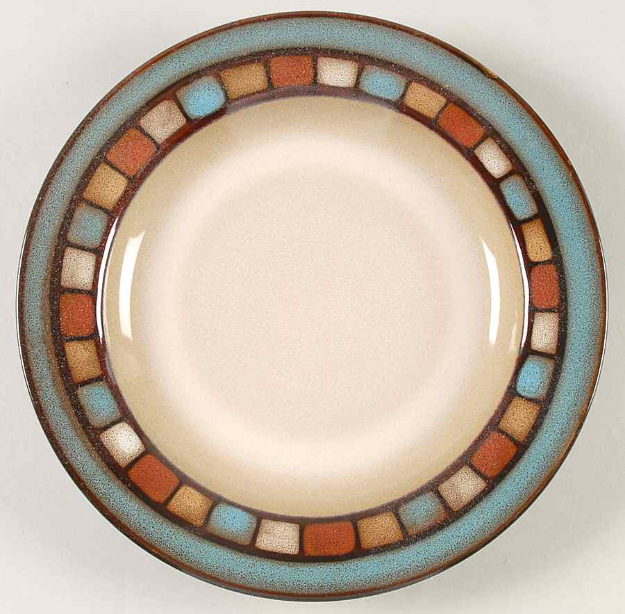 Mosaic Teal Salad Plate by Pfaltzgraff-1