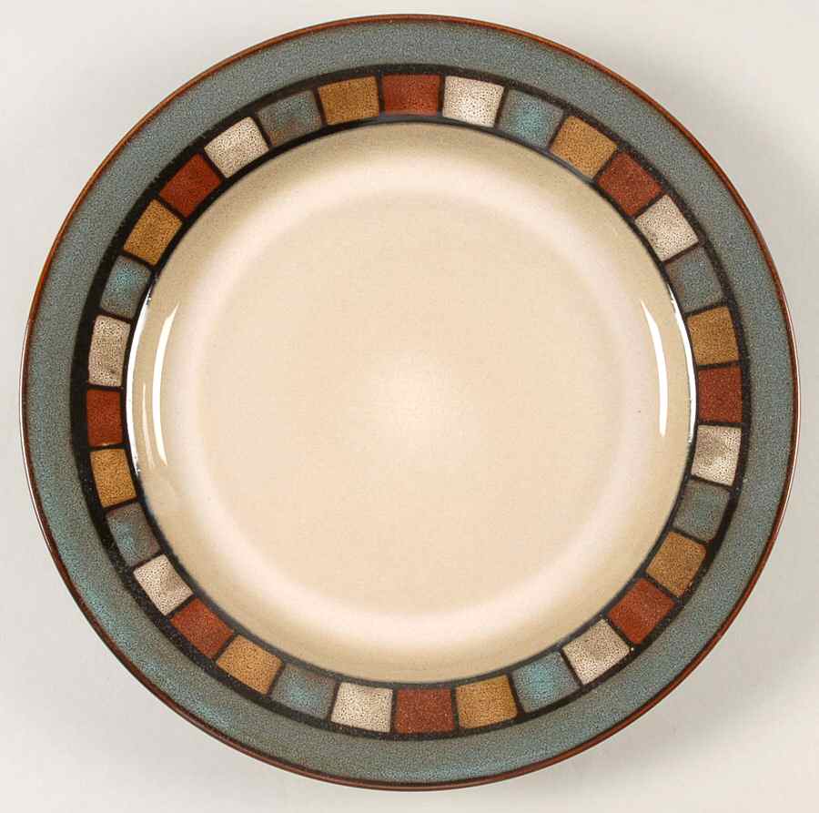 Mosaic Teal Dinner Plate by Pfaltzgraff-1