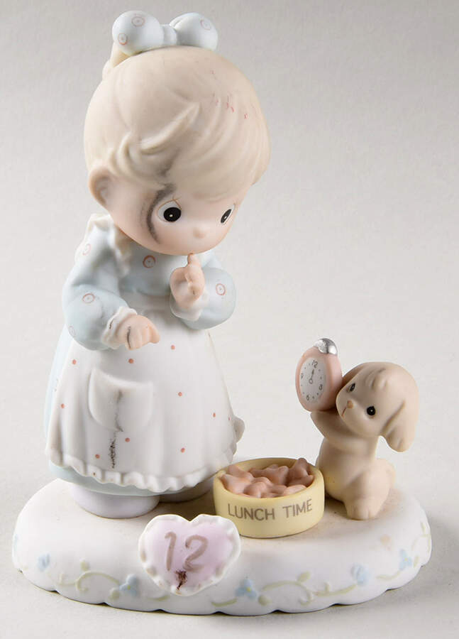 Growing in Grace Age 12-Blonde Stylized Heart-Age 12-Blonde - No Box-Stylized Heart Mark by Precious Moments-1