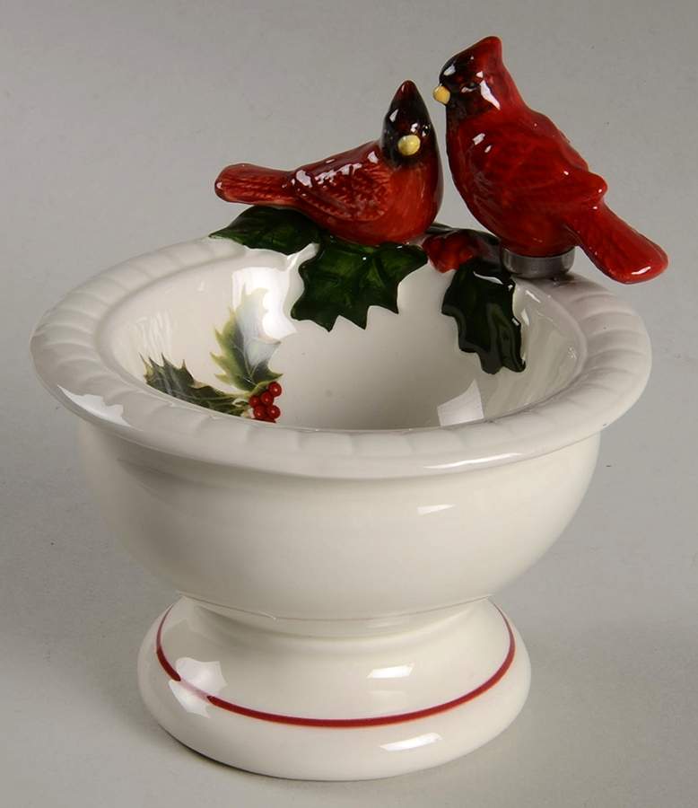 Holly Cardinal Dip Bowl & Spreader Set by Portmeirion-1