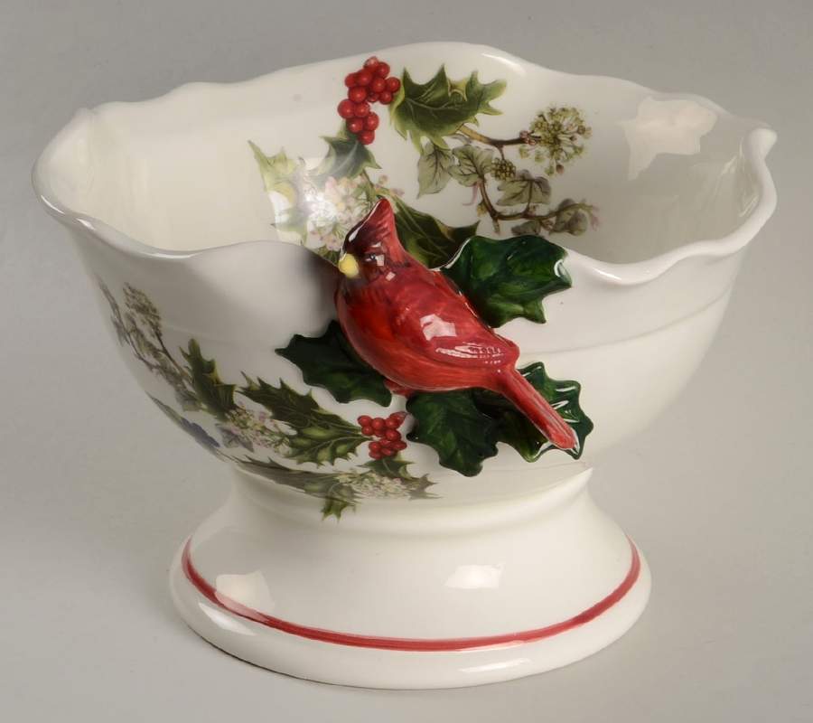 Holly Cardinal Centerpiece by Portmeirion-1