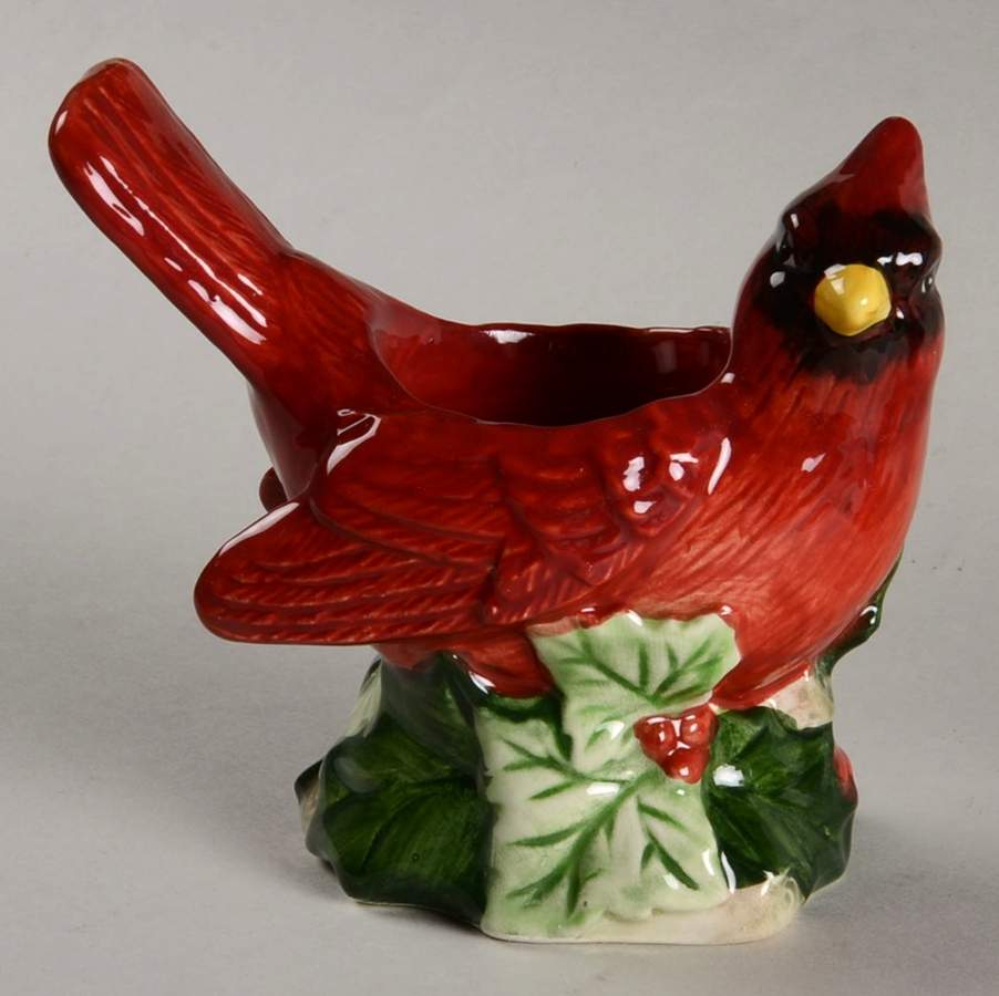 Holly Cardinal Figural Candlestick by Portmeirion-1