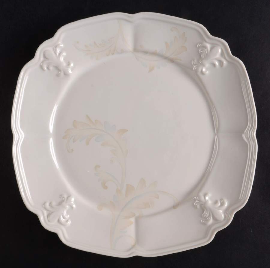Fleur de Lys Cream Salad Plate by Portmeirion-1