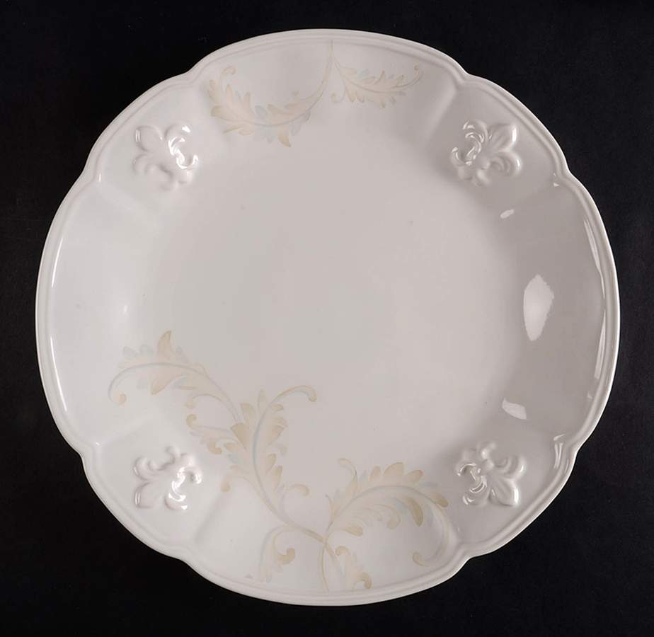 Fleur de Lys Cream Dinner Plate by Portmeirion-1
