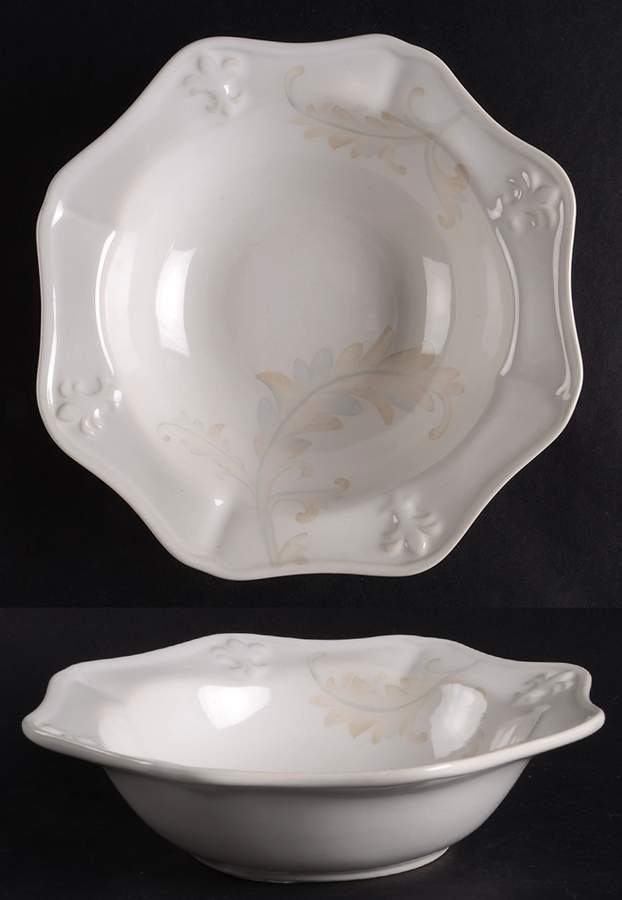 Fleur de Lys Cream Rim Cereal Bowl by Portmeirion-1