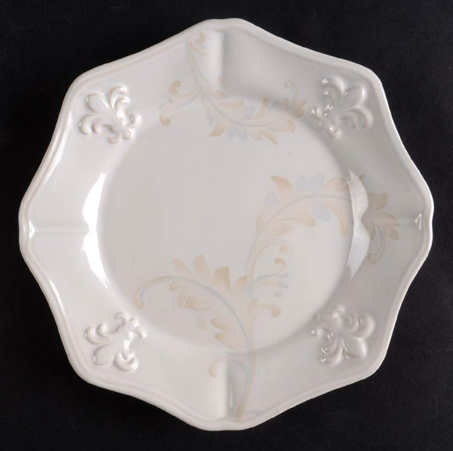 Fleur de Lys Cream Bread & Butter Plate by Portmeirion-1