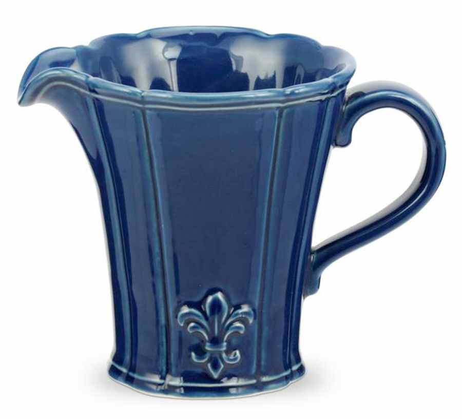 Fleur de Lys Blue Creamer by Portmeirion-1