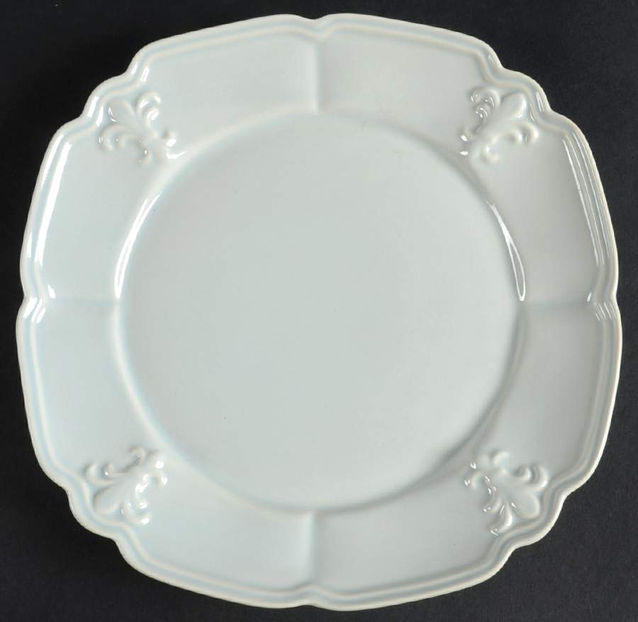 Fleur de Lys Grey Salad Plate by Portmeirion-1