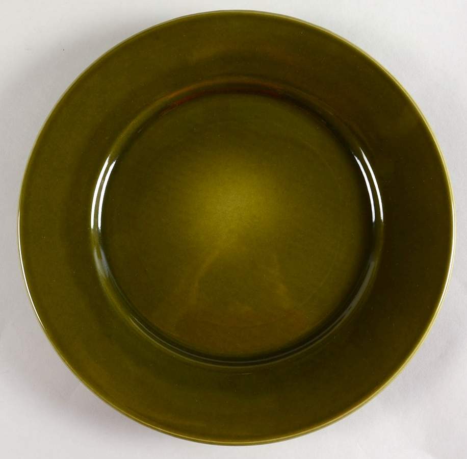 Dana Green (Ribbed) Dinner Plate by Pottery Barn China-1