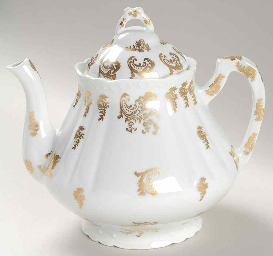 P1F2 Teapot & Lid by Porcelaine de France-1