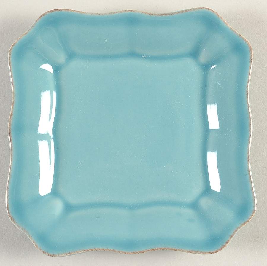 Cambria Turquoise Square Tidbit by Pottery Barn China-1