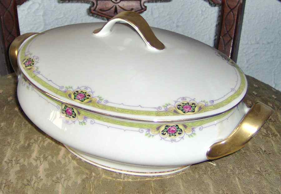2037 Oval Covered Vegetable by Porcelain Union-1