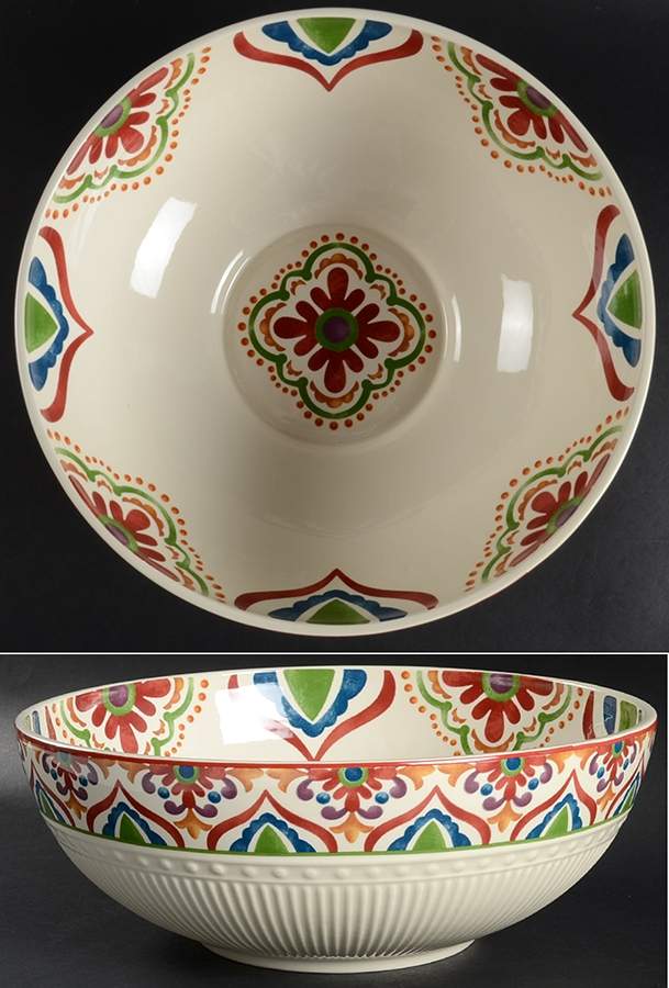 Global Medallion 13" Round Serving Bowl by Pier 1-1