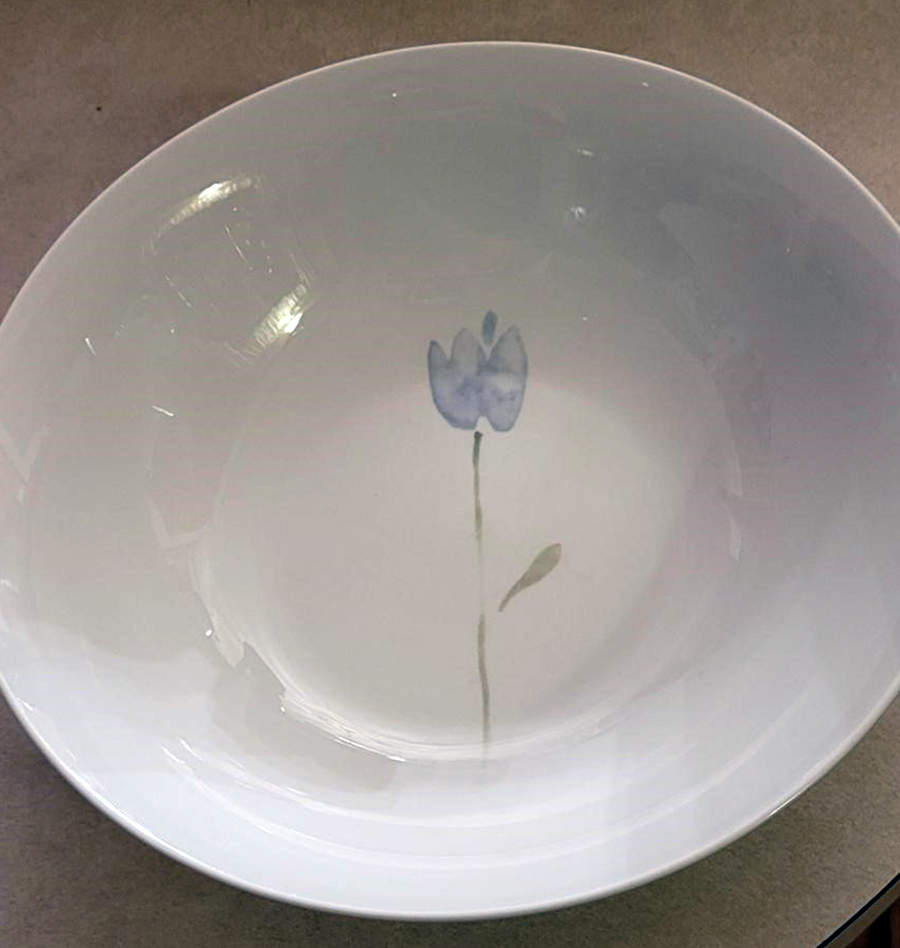 Floral (Single Flower Center) 9" Individual Pasta Bowl by Pier 1-1