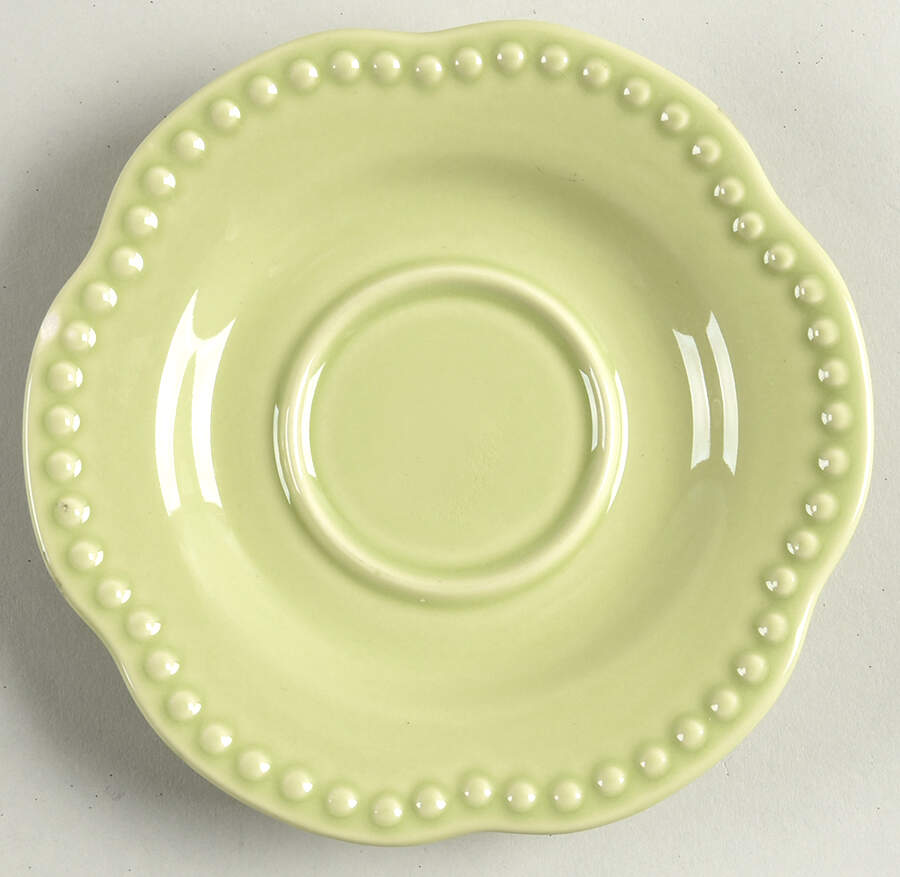Emma Lime Saucer by Pottery Barn China-1