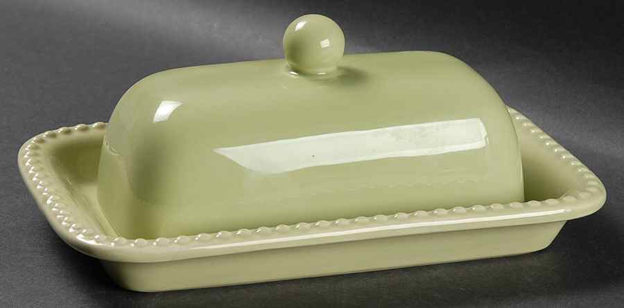 Emma Lime 1/4 Lb Covered Butter by Pottery Barn China-1