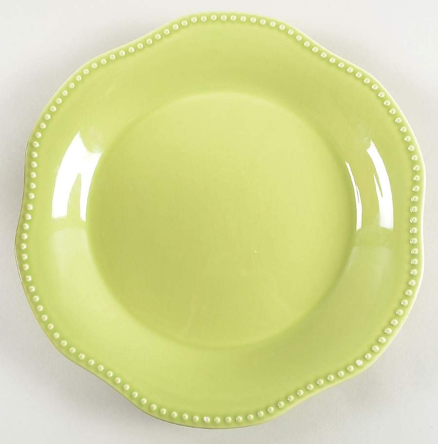 Emma Lime 12" Deep Round Platter by Pottery Barn China-1