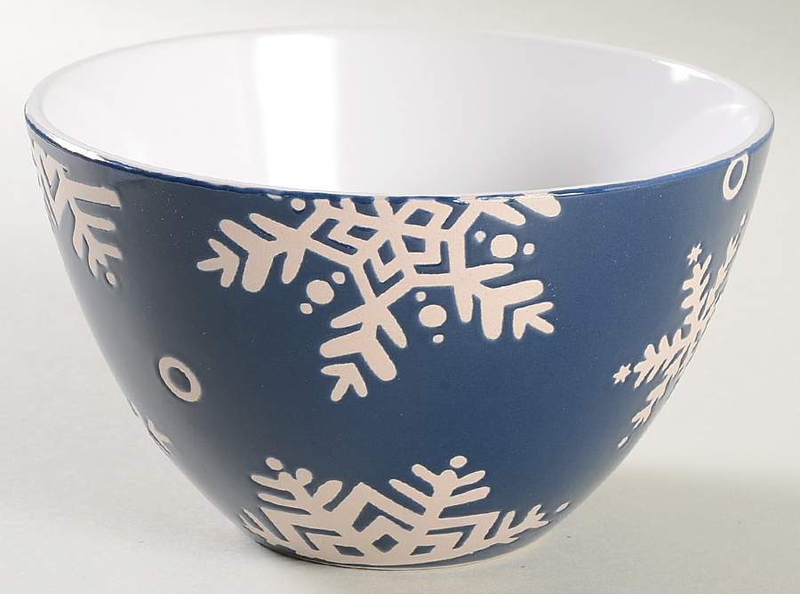 Snow Flurry Soup/Cereal Bowl by Pfaltzgraff-1