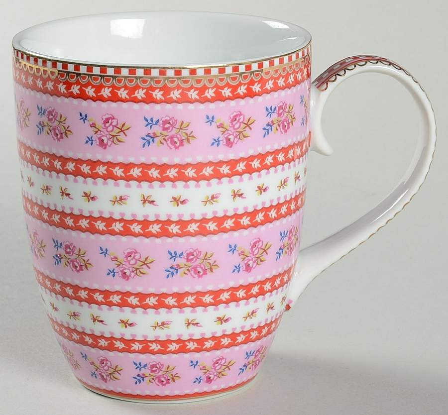 Floral Red Pink Mug by Pip Studio-1