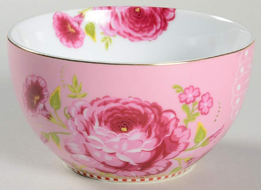 Floral Red Pink 4" All Purpose Bowl by Pip Studio-1