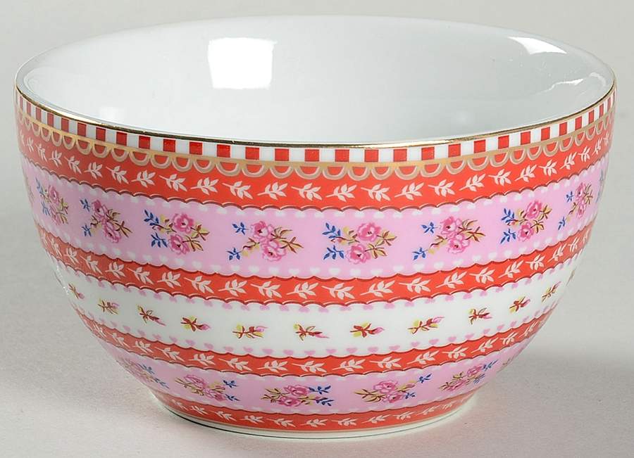 Floral Red Pink 3" All Purpose Bowl by Pip Studio-1
