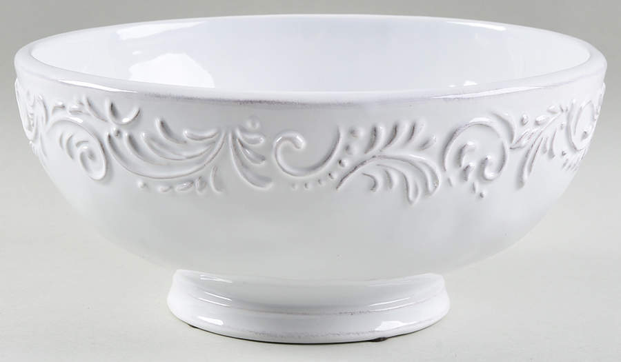 Antique Scroll 10" Round Vegetable Bowl by Pier 1-1