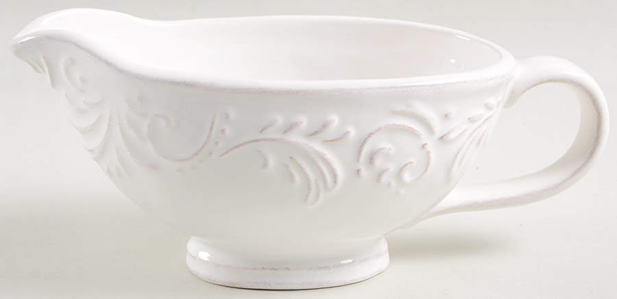 Antique Scroll Gravy Boat by Pier 1-1